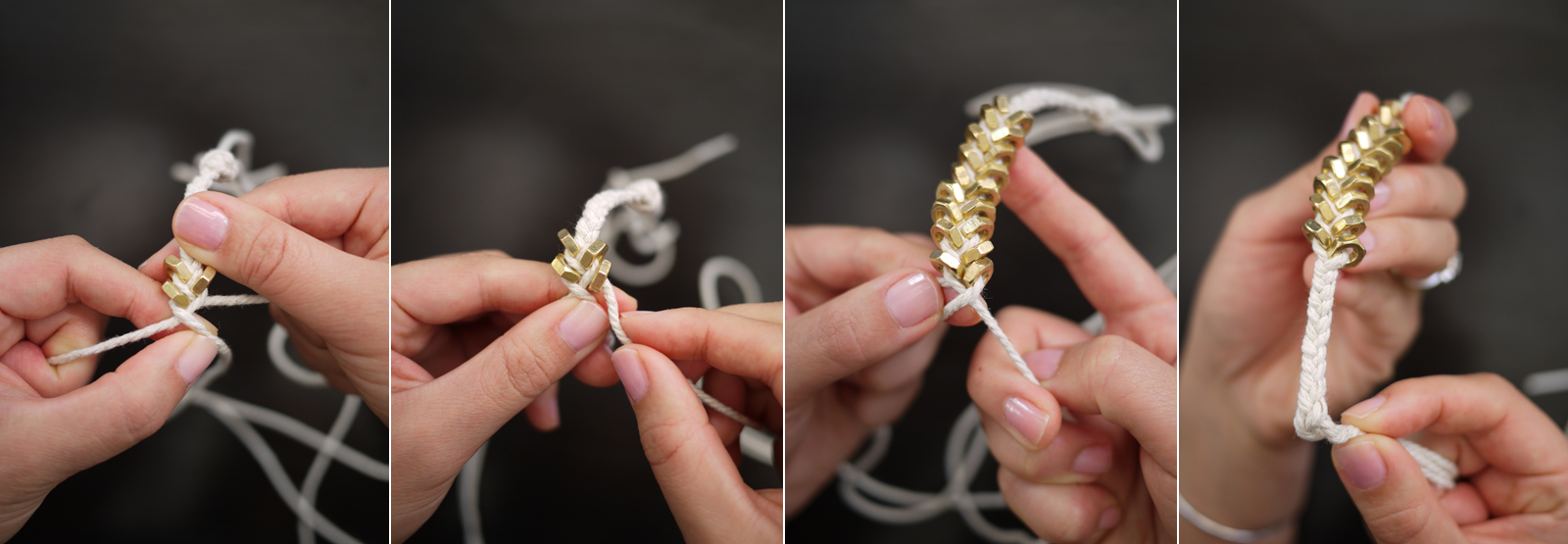DIY Bracelet Glammed Up Hex Nut Bracelet  YesMissy