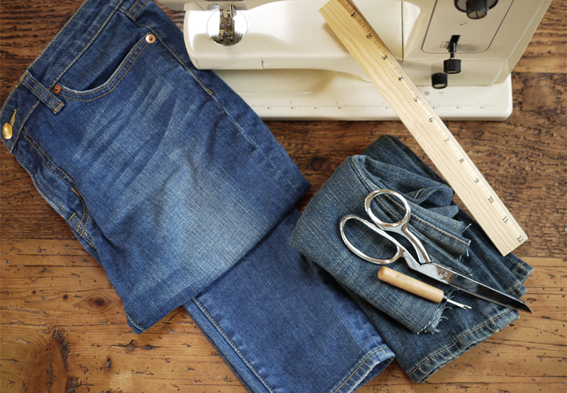 making bell bottoms out of jeans