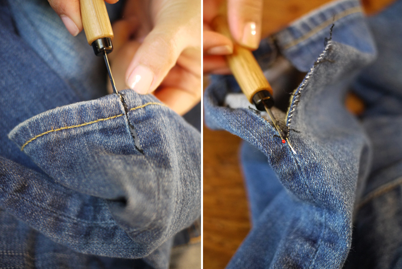 DIY Bell Bottom Jeans 