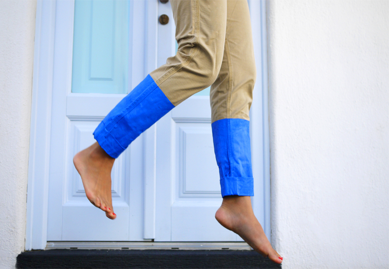 DIY Color Blocked Pants – Honestly WTF