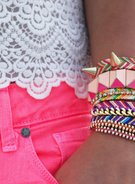 DIY Embellished Friendship Bracelets