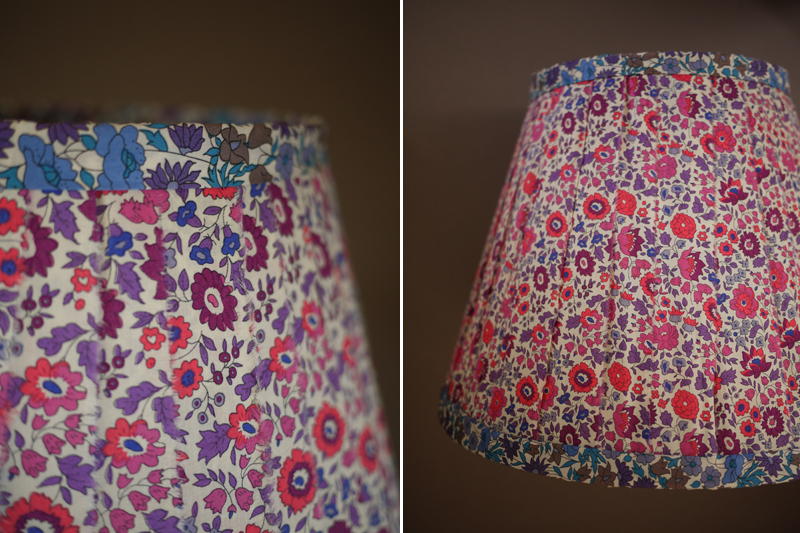 Diy Fl Lampshade Honestly, How Do You Cover A Lampshade With Fabric Strips