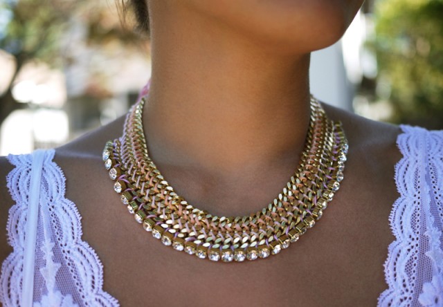 DIY Woven Chain Collar Necklace – Honestly WTF