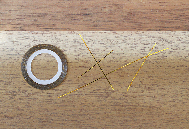 DIY Gold Striped Nails – Honestly WTF