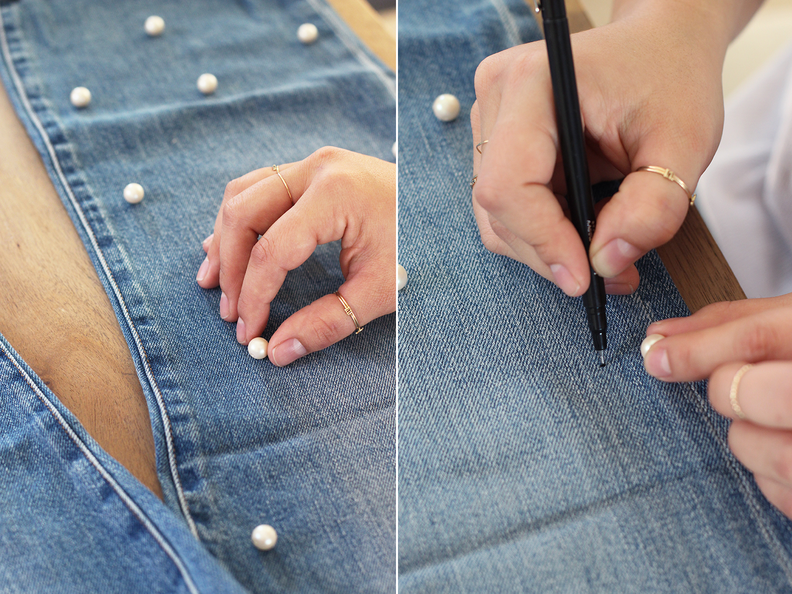 Как скрыть бока в джинсах