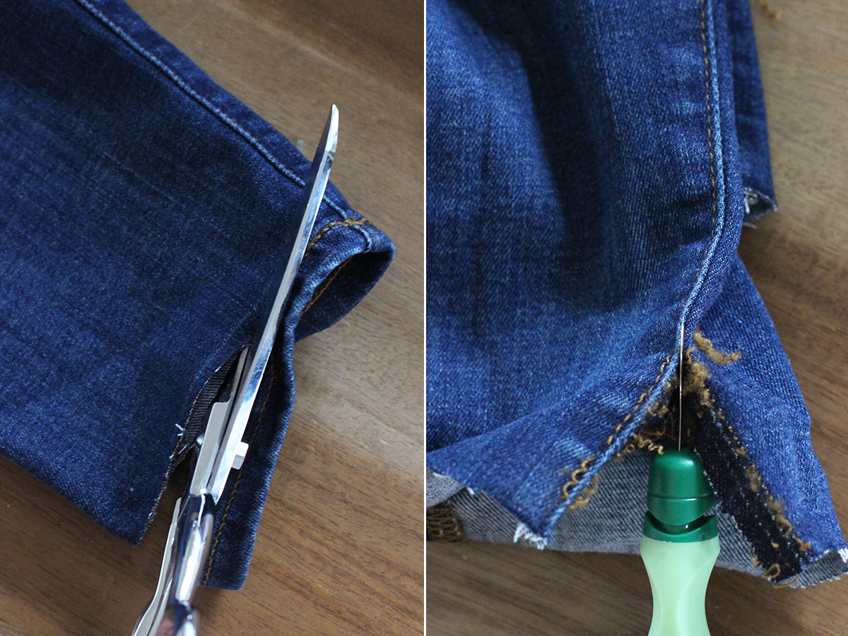 DIY Uneven Denim Hem – Honestly WTF