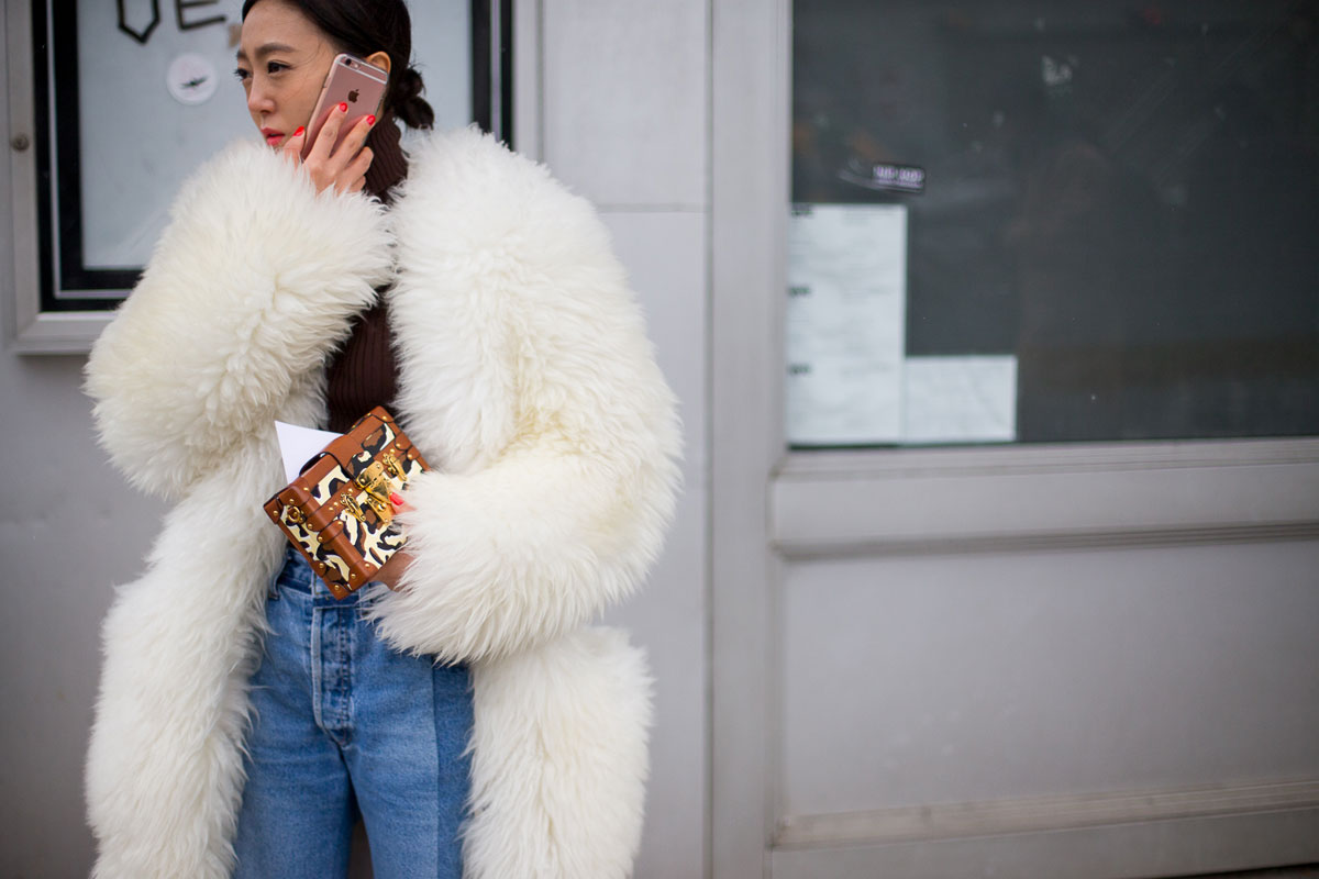 Spotted At NYFW: Furry & Fuzzy Coats