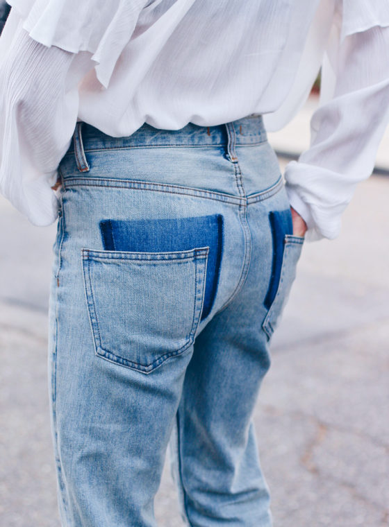 DIY Drop Pocket Jeans
