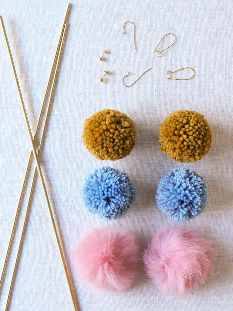 DIY Pom Pom Earrings Honestly WTF