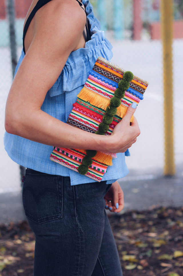 DIY Embellished Straw Clutch Honestly WTF