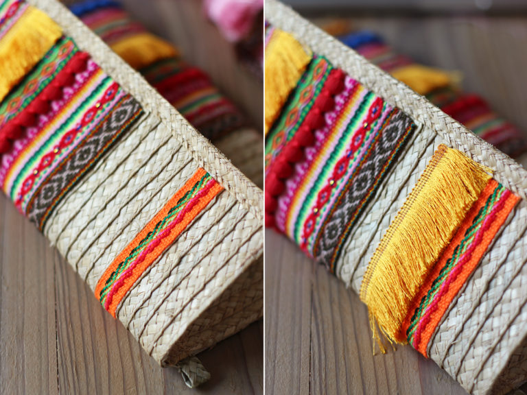 DIY Embellished Straw Clutch Honestly WTF