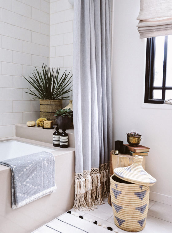 DIY Extra Long Shower Curtain