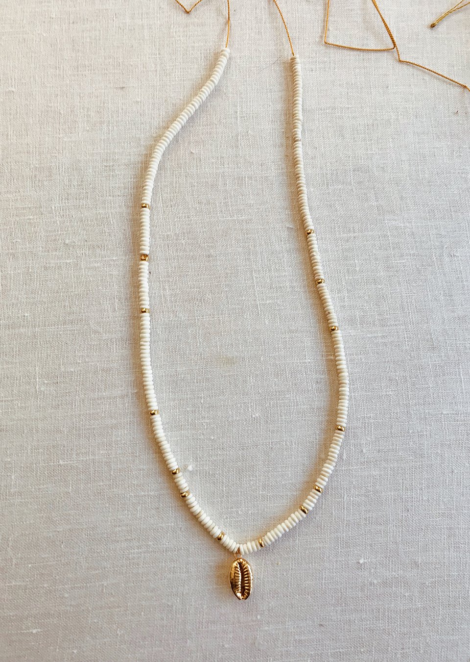 Shell Necklace with Beads