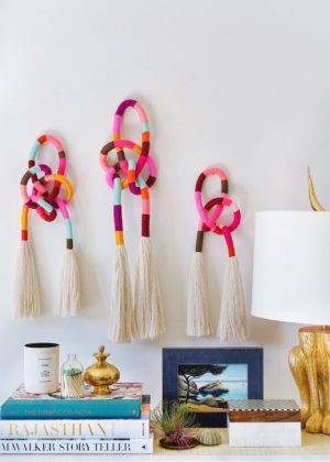DIY Wrapped & Knotted Wall Hanging
