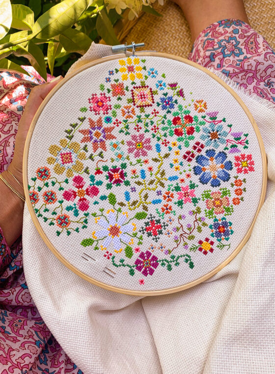 DIY Cross Stitching with a Pattern