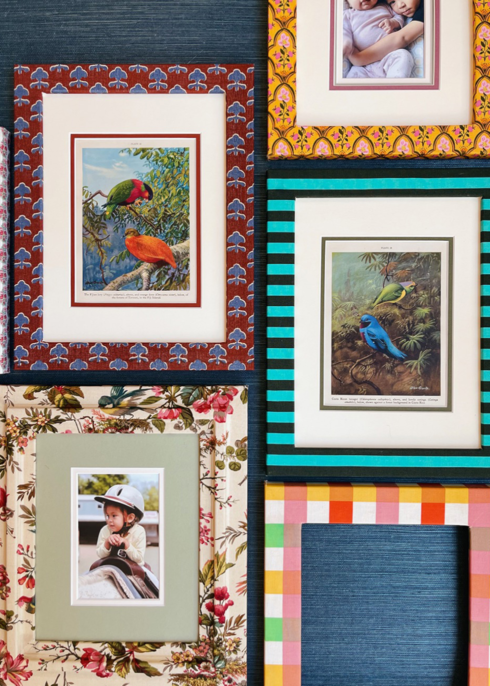 DIY Fabric Picture Frame - at home with Ashley