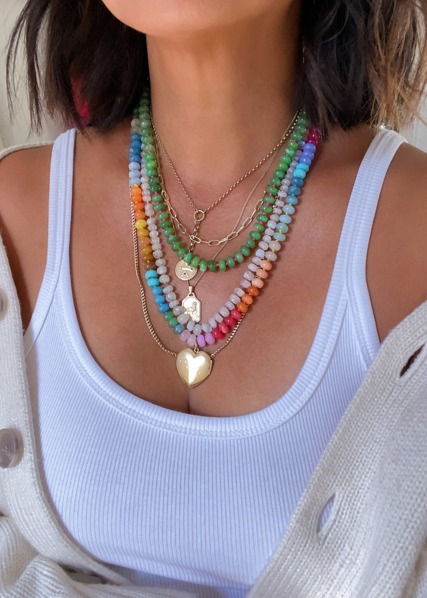 DIY Knotted Gemstone Necklace Honestly WTF